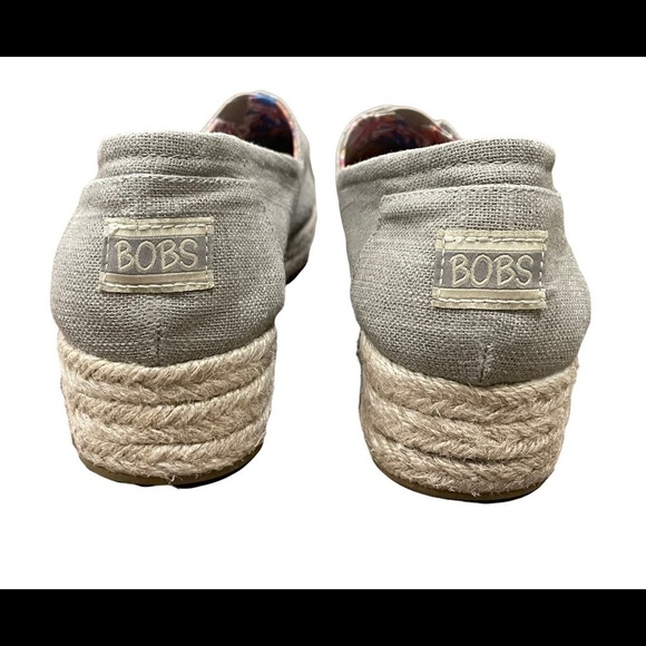 BOBS by Skechers taupe espadrille platform - Picture 2 of 8